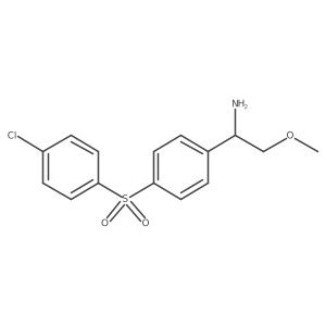 Benzenemethanamine, 4-[(4-chlorophenyl)sulfonyl]-I+/--(methoxymethyl)- Structure
