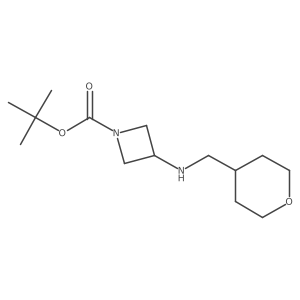 3-[(Tetrahydro-pyran-4-ylmethyl)-amino]-azetidine-1-carboxylic acid tert-butyl ester Structure