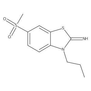 6-(methylsulfonyl)-3-propylbenzo[d]thiazol-2(3H)-imine结构式