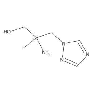 2-Amino-2-methyl-3-(1H-1,2,4-triazol-1-yl)propan-1-ol Structure