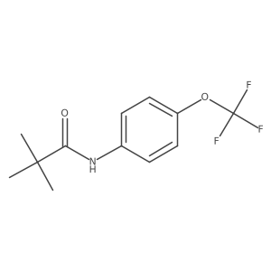 N-(4-trifluoromethoxyphenyl)-tert-butylcarboxamide结构式
