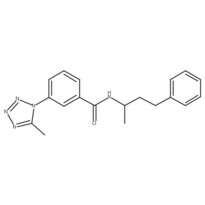 3-(5-methyl-1H-tetrazol-1-yl)-N-(4-phenylbutan-2-yl)benzamide Structure