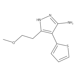 3-(2-Methoxyethyl)-4-(thiophen-2-yl)-1h-pyrazol-5-amine Structure