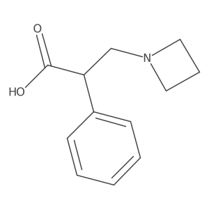 3-(Azetidin-1-yl)-2-phenylpropanoic acid结构式