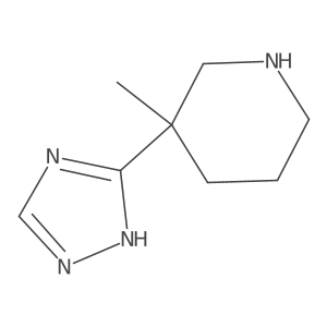 3-Methyl-3-(1h-1,2,4-triazol-3-yl)piperidine Structure