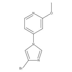 4-(4-Bromo-1H-imidazol-1-yl)-2-methoxypyridine Structure