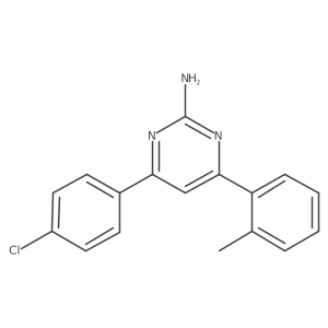 4-(4-Chlorophenyl)-6-(2-methylphenyl)pyrimidin-2-amine Structure