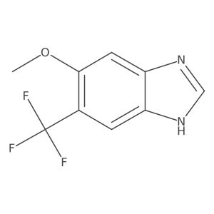 5-Methoxy-6-(trifluoromethyl)-1H-benzimidazole结构式