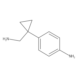 4-[1-(Aminomethyl)cyclopropyl]aniline Structure