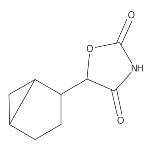 2,4-Oxazolidinedione, 5-bicyclo[3.1.0]hex-2-yl-结构式