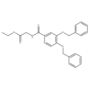 Ethyl 2-[[4,5-bis(phenylmethoxy)pyridine-2-carbonyl]amino]acetate Structure