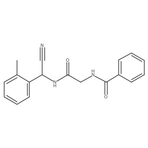 N-[2-[[Cyano-(2-methylphenyl)methyl]amino]-2-oxoethyl]benzamide结构式