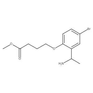Butanoic acid, 4-[2-[(1R)-1-aminoethyl]-4-bromophenoxy]-, methyl ester Structure