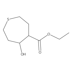4-Thiepanecarboxylic acid, 5-hydroxy-, ethyl ester结构式