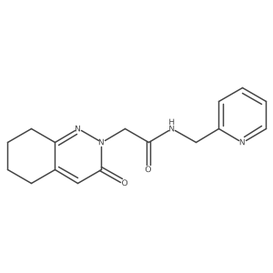 2-[3-oxo-5,6,7,8-tetrahydro-2(3H)-cinnolinyl]-N-(2-pyridylmethyl)acetamide结构式