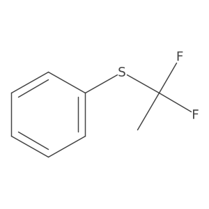 1,1-Difluoroethylsulfanylbenzene结构式