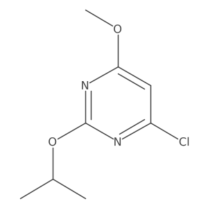 4-Chloro-6-methoxy-2-propan-2-yloxypyrimidine结构式