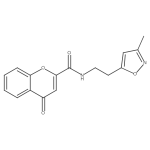 N-[2-(3-methyl-1,2-oxazol-5-yl)ethyl]-4-oxo-4H-chromene-2-carboxamide Structure