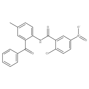 N-(2-benzoyl-4-methylphenyl)-2-chloro-5-nitrobenzamide结构式