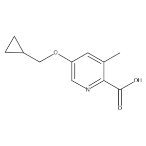 5-(Cyclopropylmethoxy)-3-methylpyridine-2-carboxylic acid Structure