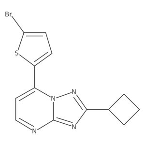 7-(5-Bromo-2-thienyl)-2-cyclobutyl[1,2,4]triazolo[1,5-a]pyrimidine Structure