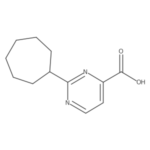 2-Cycloheptylpyrimidine-4-carboxylic acid Structure