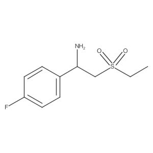 2-(Ethylsulfonyl)-1-(4-fluorophenyl)ethanamine Structure