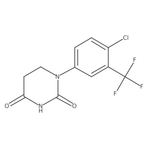 1-[4-Chloro-3-(trifluoromethyl)phenyl]hexahydropyrimidine-2,4-dione Structure