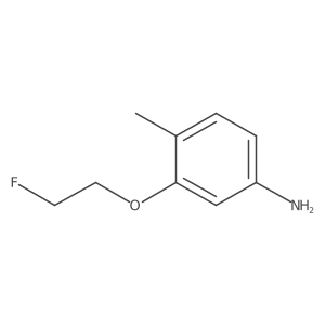 3-(2-Fluoroethoxy)-4-methylaniline结构式