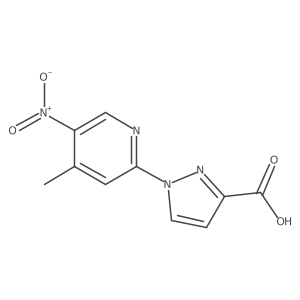 1-(4-Methyl-5-nitropyridin-2-YL)-1H-pyrazole-3-carboxylic acid Structure