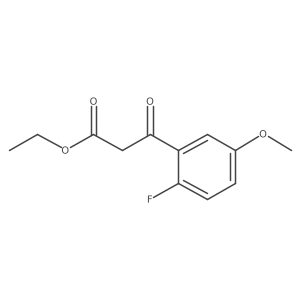 Ethyl 3-(2-fluoro-5-methoxyphenyl)-3-oxopropanoate结构式