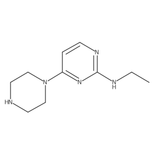 N-ethyl-4-(piperazin-1-yl)pyrimidin-2-amine Structure