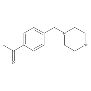 1-{4-[(Piperazin-1-yl)methyl]phenyl}ethan-1-one结构式