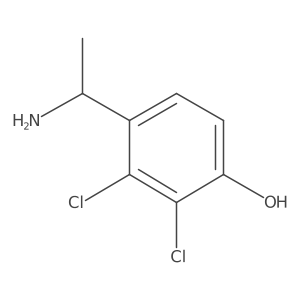 4-(1-Aminoethyl)-2,3-dichlorophenol Structure