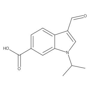 3-Formyl-1-(propan-2-yl)-1H-indole-6-carboxylic acid Structure
