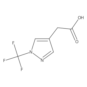 2-(1-(Trifluoromethyl)-1H-pyrazol-4-yl)acetic acid Structure