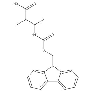 3-([(9H-Fluoren-9-ylmethoxy)carbonyl]amino)-2-methylbutanoic acid结构式