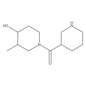 (4-Hydroxy-3-methylpiperidin-1-yl)(piperidin-3-yl)methanone Structure