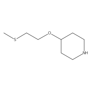 4-[2-(Methylsulfanyl)ethoxy]piperidine结构式