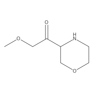 2-Methoxy-1-(morpholin-3-yl)ethan-1-one结构式