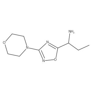 (1S)-1-[3-(morpholin-4-yl)-1,2,4-oxadiazol-5-yl]propan-1-amine结构式