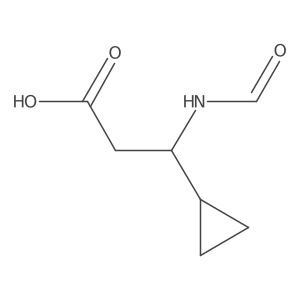 (3s)-3-Cyclopropyl-3-formamidopropanoic acid Structure