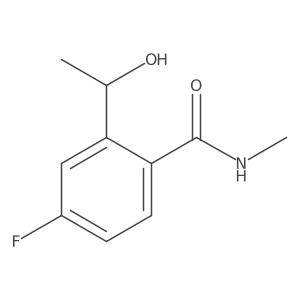 (R)-4-Fluoro-2-(1-hydroxyethyl)-N-methylbenzamide Structure