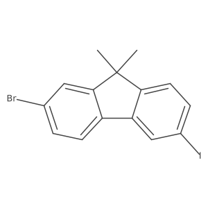 2-Bromo-6-iodo-9,9-dimethyl-9H-fluorene Structure