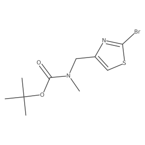 Tert-butyl (2-bromothiazol-4-yl)methylmethylcarbamate Structure