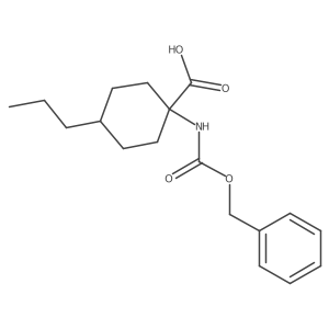 1-{[(Benzyloxy)carbonyl]amino}-4-propylcyclohexane-1-carboxylic acid结构式