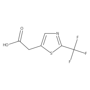 2-[2-(Trifluoromethyl)-1,3-thiazol-5-yl]acetic acid Structure