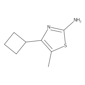 4-Cyclobutyl-5-methyl-1,3-thiazol-2-amine Structure