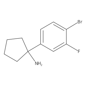 1-(4-Bromo-3-fluorophenyl)cyclopentanamine结构式