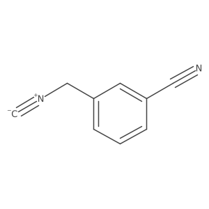3-(Isocyanomethyl)benzonitrile结构式